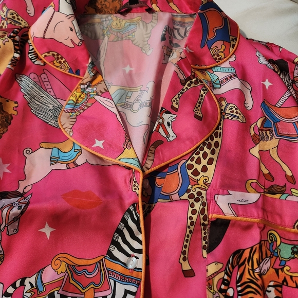 NEW Karen Mabon Long-Sleeve Carousel Pajama Set - Picture 8 of 10